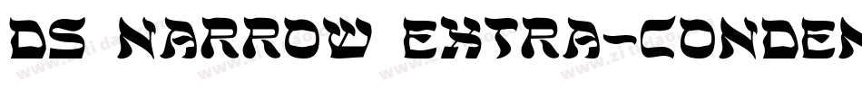 DS Narrow Extra-condensed Medium字体转换